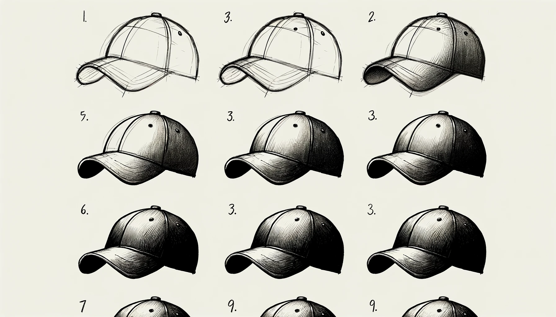 How to Draw a Baseball Cap - Step-by-Step Guide!