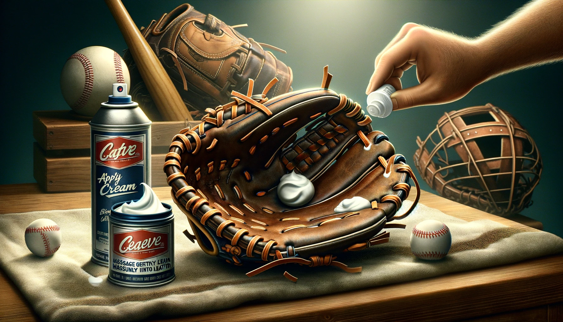 How to Break in a Baseball Glove with Shaving Cream?