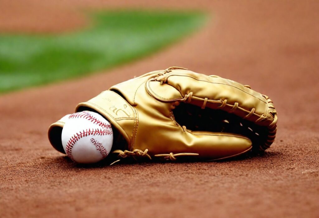 Golden Baseball Glove